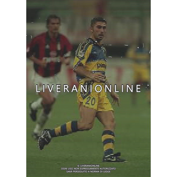 21-08-1999 MILANO- FINALE DI SUPERCOPPA ITALIANA MILAN PARMA 1-2 NELLA FOTO MARCO DI VAIO AG ALDO LIVERANI SAS