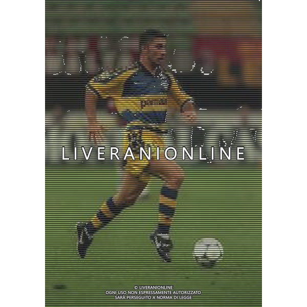 21-08-1999 MILANO- FINALE DI SUPERCOPPA ITALIANA MILAN PARMA 1-2 NELLA FOTO MARCO DI VAIO AG ALDO LIVERANI SAS