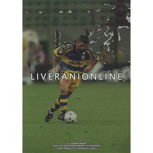 21-08-1999 MILANO- FINALE DI SUPERCOPPA ITALIANA MILAN PARMA 1-2 NELLA FOTO MARCO DI VAIO AG ALDO LIVERANI SAS