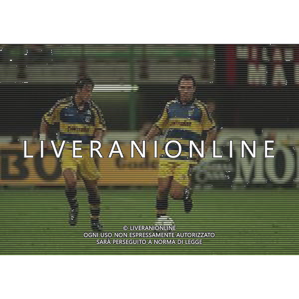 21-08-1999 MILANO- FINALE DI SUPERCOPPA ITALIANA MILAN PARMA 1-2 NELLA FOTO ALAIN BOGHOSSIAN AG ALDO LIVERANI SAS