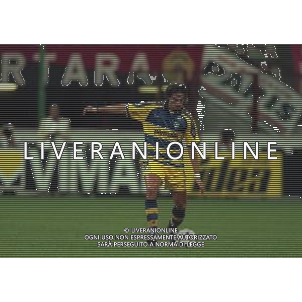 21-08-1999 MILANO- FINALE DI SUPERCOPPA ITALIANA MILAN PARMA 1-2 NELLA FOTO DINO BAGGIO AG ALDO LIVERANI SAS