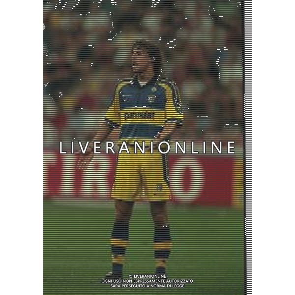 21-08-1999 MILANO- FINALE DI SUPERCOPPA ITALIANA MILAN PARMA 1-2 NELLA FOTO HERNAN CRESPO AG ALDO LIVERANI SAS