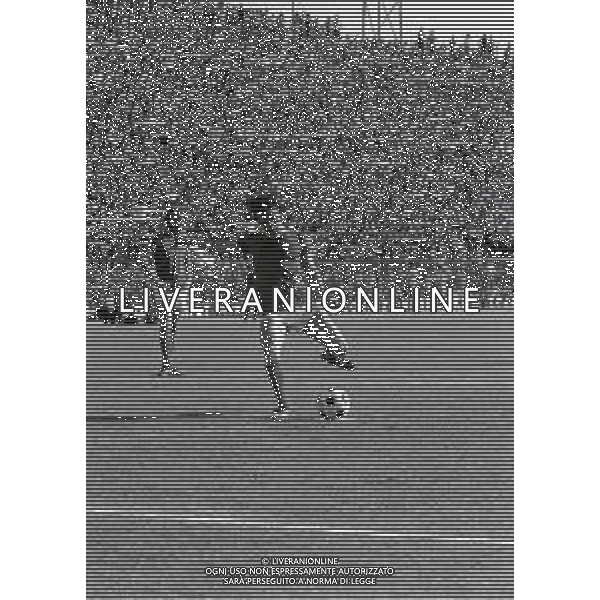 1975 ALLENAMENTO NAZIONALE ITALIANA DI CALCIO NELLA FOTO ROBERTO BONINSEGNA AG ALDO LIVERANI SAS