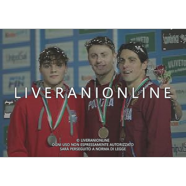 Campionato Italiano Open di nuoto vasca corta 25m Riccione (RN) - 30.11.2018 Nella Foto:Martinenghi Nicolo,Fusco Alessandro,Edoardo Giorgetti /Ph.Vitez-Ag. Aldo Liverani