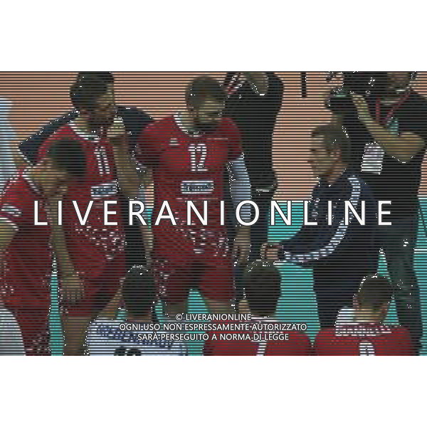 2018.12.02 CZESTOCHOWA FIVB KLUBOWE MISTRZOSTWA SWIATA W PILCE SIATKOWEJ MEZCZYZN CUCINE LUBE CIVITANOVA - TRENTINO VOLLEY NZ LORENZETTI ANGELO KOVACEVIC UROS FOT GRZEGORZ LYKO / FOKUSMEDIA.COM.PL / NEWSPIX.PL --- Newspix.pl *** Local Caption *** www.newspix.pl mail us: info@newspix.pl call us: 0048 022 23 22 222 --- Polish Picture Agency by Ringier Axel Springer Poland / AGENZIA ALDO LIVERANI SAS - ITALY ONLY EDITORIAL USE ONLY - Cucine Lube Civitanova - Trentino Volley, Finale Mondiale per club Czestochowa Polonia 02.12.2018