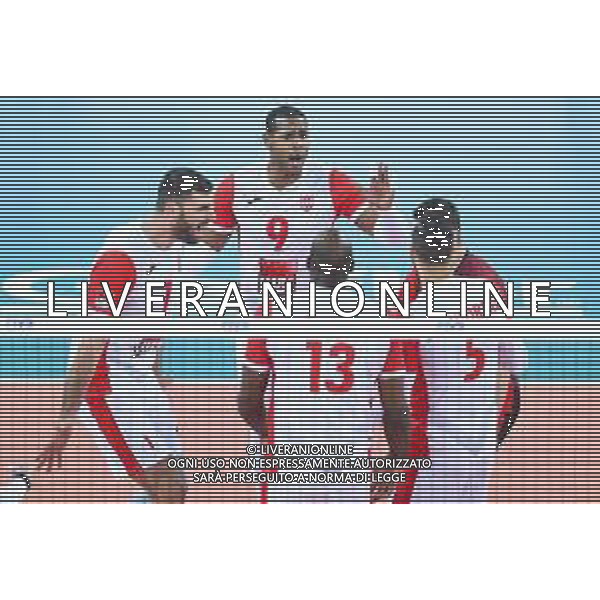 2018.12.02 Czestochowa Siatkowka FIVB Klubowe Mistrzostwa Swiata w Pilce Siatkowej Mezczyzn Polska 2018 Final Cucine Lube Civitanova - Trentino Volley N/z radosc emocje Tsvetan Sokolov Yoandy Leal Hidalgo Foto Lukasz Sobala / Press Focus 2018.12.02 Czestochowa Volleyball Mens Club World Championship Poland 2018 Final Cucine Lube Civitanova - Trentino Volley radosc emocje Tsvetan Sokolov Yoandy Leal Hidalgo Credit: Lukasz Sobala / Press Focus / NEWSPIX.PL --- Newspix.pl *** Local Caption *** www.newspix.pl mail us: info@newspix.pl call us: 0048 022 23 22 222 --- Polish Picture Agency by Ringier Axel Springer Poland / AGENZIA ALDO LIVERANI SAS - ITALY ONLY EDITORIAL USE ONLY - Cucine Lube Civitanova - Trentino Volley, Finale Mondiale per club Czestochowa Polonia 02.12.2018