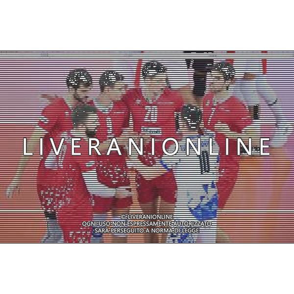 2018.12.02 Czestochowa Siatkowka FIVB Klubowe Mistrzostwa Swiata w Pilce Siatkowej Mezczyzn Polska 2018 Final Cucine Lube Civitanova - Trentino Volley N/z radosc emocje Srecko Lisinac Simone Giannelli Luca Vettori Foto Lukasz Sobala / Press Focus 2018.12.02 Czestochowa Volleyball Mens Club World Championship Poland 2018 Final Cucine Lube Civitanova - Trentino Volley radosc emocje Srecko Lisinac Simone Giannelli Luca Vettori Credit: Lukasz Sobala / Press Focus / NEWSPIX.PL --- Newspix.pl *** Local Caption *** www.newspix.pl mail us: info@newspix.pl call us: 0048 022 23 22 222 --- Polish Picture Agency by Ringier Axel Springer Poland / AGENZIA ALDO LIVERANI SAS - ITALY ONLY EDITORIAL USE ONLY - Cucine Lube Civitanova - Trentino Volley, Finale Mondiale per club Czestochowa Polonia 02.12.2018