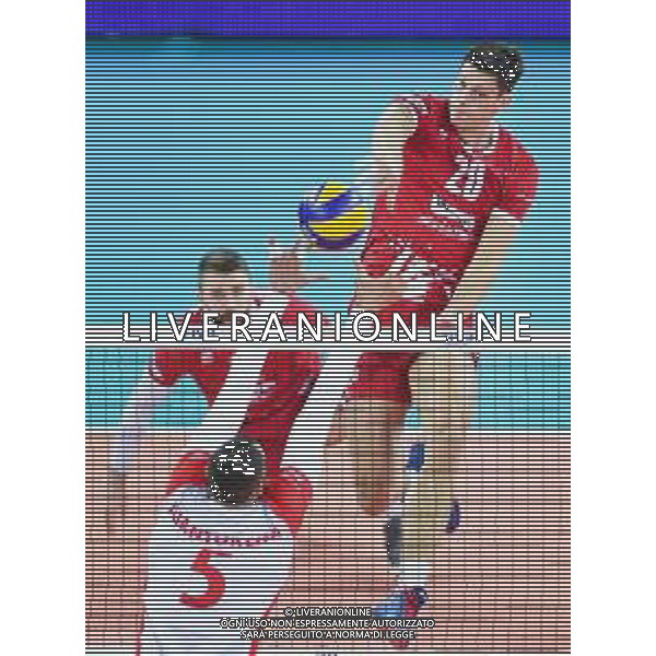 2018.12.02 Czestochowa Siatkowka FIVB Klubowe Mistrzostwa Swiata w Pilce Siatkowej Mezczyzn Polska 2018 Final Cucine Lube Civitanova - Trentino Volley N/z Srecko Lisinac Foto Lukasz Sobala / Press Focus 2018.12.02 Czestochowa Volleyball Mens Club World Championship Poland 2018 Final Cucine Lube Civitanova - Trentino Volley Srecko Lisinac Credit: Lukasz Sobala / Press Focus / NEWSPIX.PL --- Newspix.pl *** Local Caption *** www.newspix.pl mail us: info@newspix.pl call us: 0048 022 23 22 222 --- Polish Picture Agency by Ringier Axel Springer Poland / AGENZIA ALDO LIVERANI SAS - ITALY ONLY EDITORIAL USE ONLY - Cucine Lube Civitanova - Trentino Volley, Finale Mondiale per club Czestochowa Polonia 02.12.2018
