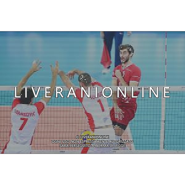 2018.12.02 Czestochowa Siatkowka FIVB Klubowe Mistrzostwa Swiata w Pilce Siatkowej Mezczyzn Polska 2018 Final Cucine Lube Civitanova - Trentino Volley N/z Aaron Russell Foto Lukasz Sobala / Press Focus 2018.12.02 Czestochowa Volleyball Mens Club World Championship Poland 2018 Final Cucine Lube Civitanova - Trentino Volley Aaron Russell Credit: Lukasz Sobala / Press Focus / NEWSPIX.PL --- Newspix.pl *** Local Caption *** www.newspix.pl mail us: info@newspix.pl call us: 0048 022 23 22 222 --- Polish Picture Agency by Ringier Axel Springer Poland / AGENZIA ALDO LIVERANI SAS - ITALY ONLY EDITORIAL USE ONLY - Cucine Lube Civitanova - Trentino Volley, Finale Mondiale per club Czestochowa Polonia 02.12.2018