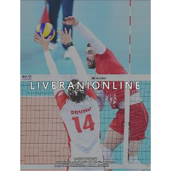 2018.12.02 Czestochowa Siatkowka FIVB Klubowe Mistrzostwa Swiata w Pilce Siatkowej Mezczyzn Polska 2018 Final Cucine Lube Civitanova - Trentino Volley N/z Uros Kovacevic Foto Lukasz Sobala / Press Focus 2018.12.02 Czestochowa Volleyball Mens Club World Championship Poland 2018 Final Cucine Lube Civitanova - Trentino Volley Uros Kovacevic Credit: Lukasz Sobala / Press Focus / AGENZIA ALDO LIVERANI SAS - ITALY ONLY EDITORIAL USE ONLY - Cucine Lube Civitanova - Trentino Volley, Finale Mondiale per club Czestochowa Polonia 02.12.2018