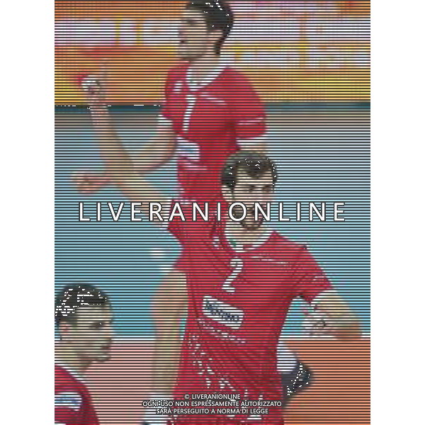 2018.12.02 Czestochowa Siatkowka FIVB Klubowe Mistrzostwa Swiata w Pilce Siatkowej Mezczyzn Polska 2018 Final Cucine Lube Civitanova - Trentino Volley N/z radosc emocje Aaron Russell Foto Lukasz Sobala / Press Focus 2018.12.02 Czestochowa Volleyball Mens Club World Championship Poland 2018 Final Cucine Lube Civitanova - Trentino Volley radosc emocje Aaron Russell Credit: Lukasz Sobala / Press Focus / AGENZIA ALDO LIVERANI SAS - ITALY ONLY EDITORIAL USE ONLY - Cucine Lube Civitanova - Trentino Volley, Finale Mondiale per club Czestochowa Polonia 02.12.2018