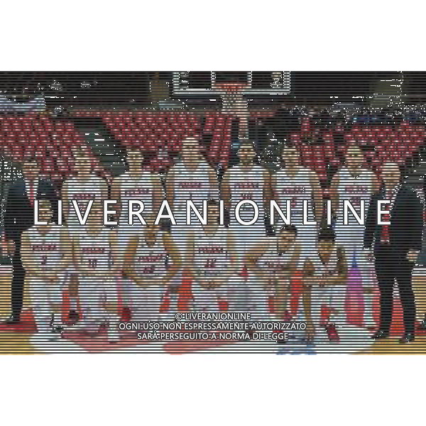 02.12.2018. GDANSK, ERGO ARENA, KOSZYKOWKA MEZCZYZN (BASKETBALL) KWALIFIKACJE MISTRZOSTW SWIATA FIBA BASKETBALL WORLD CUP FIBA 2019 (FIBA WORLD CUP 2019 QUALIFIERS) MECZ POLSKA - WLOCHY (GAME POLAND - ITALY) FORMAZIONE POLONIA NZ REPREZENTACJA POLSKIMICHAL SOKOLOWSKI, LUKASZ KOLENDA, LUKASZ KOSZAREK, ADAM WACZYNSKI, MATEUSZ PONITKA, A.J. SLAUGHTER, KAROL GRUSZECKI, MACIEJ LAMPE, ADAM HRYCANIUK, AARON CEL, MICHAL NOWAKOWSKI, MIKE TAYLOR TRENER (HEAD COATCH) FOTO TADEUSZ SKWIOT / CYFRASPORT / NEWSPIX.PL --- Newspix.pl *** Local Caption *** www.newspix.pl mail us: info@newspix.pl call us: 0048 022 23 22 222 --- Polish Picture Agency by Ringier Axel Springer Poland / AGENZIA ALDO LIVERANI SAS - ITALY ONLY EDITORIAL USE ONLY - Polonia - Italia, Basket maschile qualificazione al Mondiale Cina 2019 - Gdansk Polonia 02.12.2018