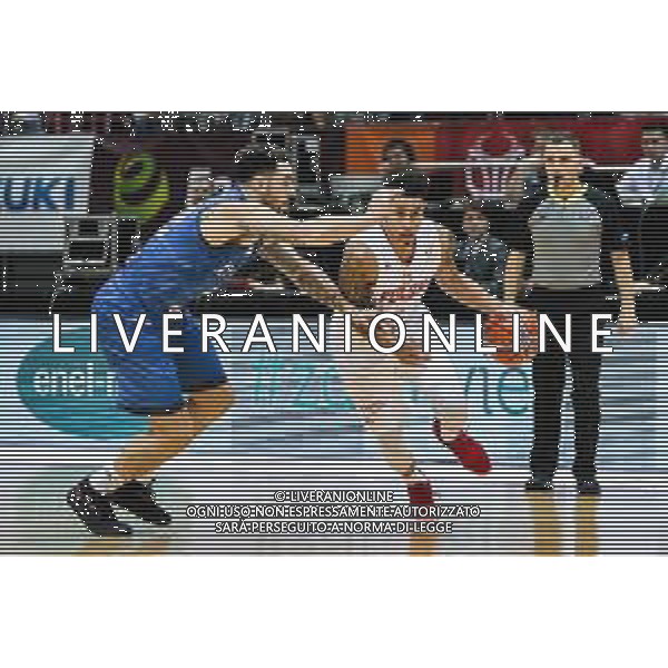 02.12.2018. GDANSK, ERGO ARENA, KOSZYKOWKA MEZCZYZN (BASKETBALL) KWALIFIKACJE MISTRZOSTW SWIATA FIBA BASKETBALL WORLD CUP FIBA 2019 (FIBA WORLD CUP 2019 QUALIFIERS) MECZ POLSKA - WLOCHY (GAME POLAND - ITALY) NZ CHRISTIAN BURNS, A.J. SLAUGHTER FOTO TADEUSZ SKWIOT / CYFRASPORT / NEWSPIX.PL --- Newspix.pl *** Local Caption *** www.newspix.pl mail us: info@newspix.pl call us: 0048 022 23 22 222 --- Polish Picture Agency by Ringier Axel Springer Poland / AGENZIA ALDO LIVERANI SAS - ITALY ONLY EDITORIAL USE ONLY - Polonia - Italia, Basket maschile qualificazione al Mondiale Cina 2019 - Gdansk Polonia 02.12.2018