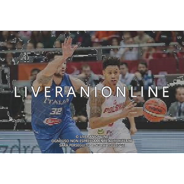 02.12.2018. GDANSK, ERGO ARENA, KOSZYKOWKA MEZCZYZN (BASKETBALL) KWALIFIKACJE MISTRZOSTW SWIATA FIBA BASKETBALL WORLD CUP FIBA 2019 (FIBA WORLD CUP 2019 QUALIFIERS) MECZ POLSKA - WLOCHY (GAME POLAND - ITALY) NZ CHRISTIAN BURNS, A.J. SLAUGHTER FOTO TADEUSZ SKWIOT / CYFRASPORT / NEWSPIX.PL --- Newspix.pl *** Local Caption *** www.newspix.pl mail us: info@newspix.pl call us: 0048 022 23 22 222 --- Polish Picture Agency by Ringier Axel Springer Poland / AGENZIA ALDO LIVERANI SAS - ITALY ONLY EDITORIAL USE ONLY - Polonia - Italia, Basket maschile qualificazione al Mondiale Cina 2019 - Gdansk Polonia 02.12.2018