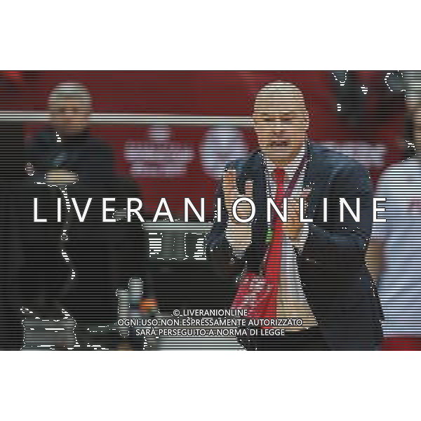 02.12.2018. GDANSK, ERGO ARENA, KOSZYKOWKA MEZCZYZN (BASKETBALL) KWALIFIKACJE MISTRZOSTW SWIATA FIBA BASKETBALL WORLD CUP FIBA 2019 (FIBA WORLD CUP 2019 QUALIFIERS) MECZ POLSKA - WLOCHY (GAME POLAND - ITALY) NZ MIKE TAYLOR TRENER (HEAD COATCH) FOTO TADEUSZ SKWIOT / CYFRASPORT / NEWSPIX.PL --- Newspix.pl *** Local Caption *** www.newspix.pl mail us: info@newspix.pl call us: 0048 022 23 22 222 --- Polish Picture Agency by Ringier Axel Springer Poland / AGENZIA ALDO LIVERANI SAS - ITALY ONLY EDITORIAL USE ONLY - Polonia - Italia, Basket maschile qualificazione al Mondiale Cina 2019 - Gdansk Polonia 02.12.2018