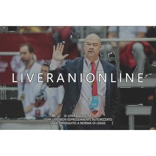 02.12.2018. GDANSK, ERGO ARENA, KOSZYKOWKA MEZCZYZN (BASKETBALL) KWALIFIKACJE MISTRZOSTW SWIATA FIBA BASKETBALL WORLD CUP FIBA 2019 (FIBA WORLD CUP 2019 QUALIFIERS) MECZ POLSKA - WLOCHY (GAME POLAND - ITALY) NZ MIKE TAYLOR TRENER (HEAD COATCH) FOTO TADEUSZ SKWIOT / CYFRASPORT / NEWSPIX.PL --- Newspix.pl *** Local Caption *** www.newspix.pl mail us: info@newspix.pl call us: 0048 022 23 22 222 --- Polish Picture Agency by Ringier Axel Springer Poland / AGENZIA ALDO LIVERANI SAS - ITALY ONLY EDITORIAL USE ONLY - Polonia - Italia, Basket maschile qualificazione al Mondiale Cina 2019 - Gdansk Polonia 02.12.2018