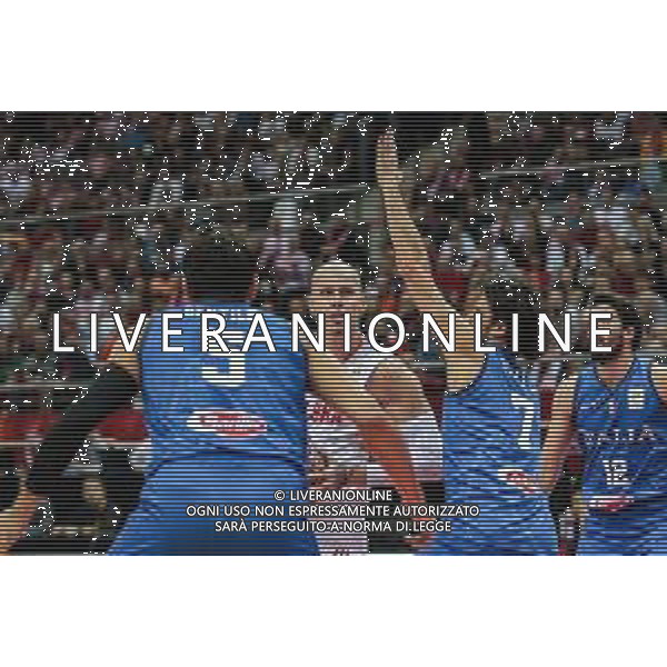 02.12.2018. GDANSK, ERGO ARENA, KOSZYKOWKA MEZCZYZN (BASKETBALL) KWALIFIKACJE MISTRZOSTW SWIATA FIBA BASKETBALL WORLD CUP FIBA 2019 (FIBA WORLD CUP 2019 QUALIFIERS) MECZ POLSKA - WLOCHY (GAME POLAND - ITALY) NZ MACIEJ LAMPE, LUCA VITALI FOTO TADEUSZ SKWIOT / CYFRASPORT / NEWSPIX.PL --- Newspix.pl *** Local Caption *** www.newspix.pl mail us: info@newspix.pl call us: 0048 022 23 22 222 --- Polish Picture Agency by Ringier Axel Springer Poland / AGENZIA ALDO LIVERANI SAS - ITALY ONLY EDITORIAL USE ONLY - Polonia - Italia, Basket maschile qualificazione al Mondiale Cina 2019 - Gdansk Polonia 02.12.2018