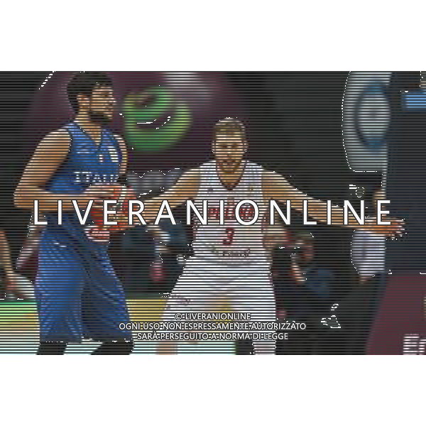 02.12.2018. GDANSK, ERGO ARENA, KOSZYKOWKA MEZCZYZN (BASKETBALL) KWALIFIKACJE MISTRZOSTW SWIATA FIBA BASKETBALL WORLD CUP FIBA 2019 (FIBA WORLD CUP 2019 QUALIFIERS) MECZ POLSKA - WLOCHY (GAME POLAND - ITALY) NZ MICHAL SOKOLOWSKI FOTO TADEUSZ SKWIOT / CYFRASPORT / NEWSPIX.PL --- Newspix.pl *** Local Caption *** www.newspix.pl mail us: info@newspix.pl call us: 0048 022 23 22 222 --- Polish Picture Agency by Ringier Axel Springer Poland / AGENZIA ALDO LIVERANI SAS - ITALY ONLY EDITORIAL USE ONLY - Polonia - Italia, Basket maschile qualificazione al Mondiale Cina 2019 - Gdansk Polonia 02.12.2018
