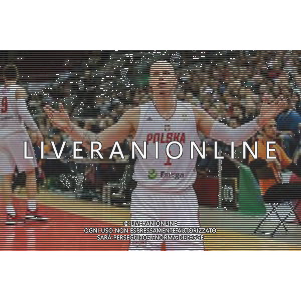 02.12.2018. GDANSK, ERGO ARENA, KOSZYKOWKA MEZCZYZN (BASKETBALL) KWALIFIKACJE MISTRZOSTW SWIATA FIBA BASKETBALL WORLD CUP FIBA 2019 (FIBA WORLD CUP 2019 QUALIFIERS) MECZ POLSKA - WLOCHY (GAME POLAND - ITALY) NZ MACIEJ LAMPE, GESTY, EMOCJE FOTO TADEUSZ SKWIOT / CYFRASPORT / NEWSPIX.PL --- Newspix.pl *** Local Caption *** www.newspix.pl mail us: info@newspix.pl call us: 0048 022 23 22 222 --- Polish Picture Agency by Ringier Axel Springer Poland / AGENZIA ALDO LIVERANI SAS - ITALY ONLY EDITORIAL USE ONLY - Polonia - Italia, Basket maschile qualificazione al Mondiale Cina 2019 - Gdansk Polonia 02.12.2018