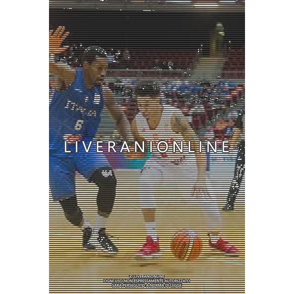 ERGO ARENA, GDANSK 02.12.2018 MISTRZOSTWA SWIATA W KOSZYKOWCE 2019 - ELIMINACJE FIBA BASKETBALL WORLD CUP CHINA 2019 - EUROPEAN QUALIFIERS POLSKA - WLOCHY POLAND - ITALY NZ PAUL BILIGHA (6), A.J. SLAUGHTER (6) Pawel Pietranik/NEWSPIX.pl / AGENZIA ALDO LIVERANI SAS - ITALY ONLY EDITORIAL USE ONLY - Polonia - Italia, Basket maschile qualificazione al Mondiale Cina 2019 - Gdansk Polonia 02.12.2018