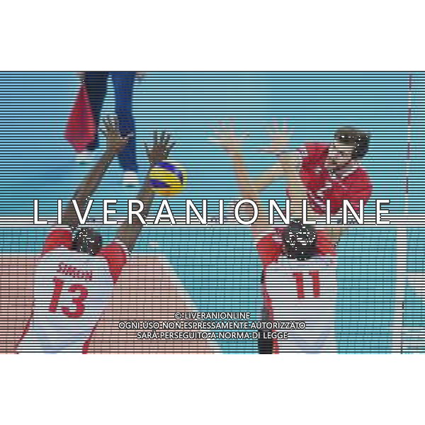 2018.12.02 Czestochowa Siatkowka FIVB Klubowe Mistrzostwa Swiata w Pilce Siatkowej Mezczyzn Polska 2018 Final Cucine Lube Civitanova - Trentino Volley N/z Aaron Russell Foto Lukasz Sobala / Press Focus 2018.12.02 Czestochowa Volleyball Mens Club World Championship Poland 2018 Final Cucine Lube Civitanova - Trentino Volley Aaron Russell Credit: Lukasz Sobala / Press Focus / NEWSPIX.PL --- Newspix.pl AG ALDO LIVERANI SAS
