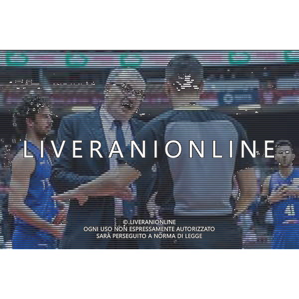 Gdansk, 02.12.2018 Koszykowka Mecz Eliminacje MS 2019. Polska - Wlochy NZ trener Meo Sacchetti coach , Fot. Grzegorz Jedrzejewski / 058sport.pl / NEWSPIX.PL --- Newspix.pl AG ALDO LIVERANI SAS