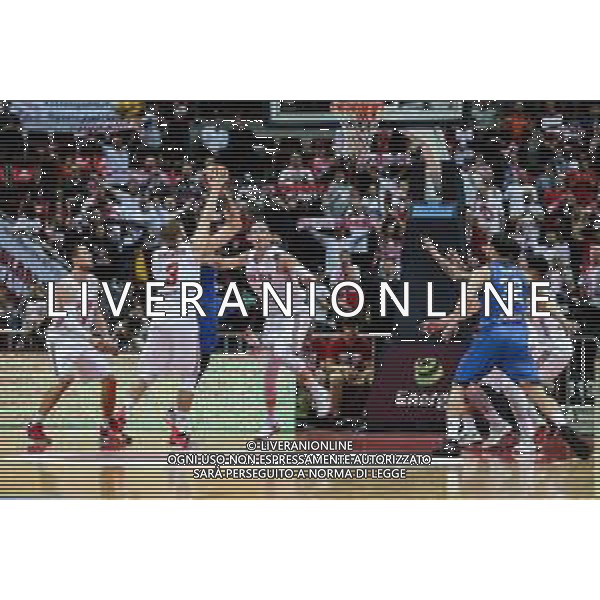 02.12.2018. GDANSK, ERGO ARENA, KOSZYKOWKA MEZCZYZN (BASKETBALL) KWALIFIKACJE MISTRZOSTW SWIATA FIBA BASKETBALL WORLD CUP FIBA 2019 (FIBA WORLD CUP 2019 QUALIFIERS) MECZ POLSKA - WLOCHY (GAME POLAND - ITALY) NZ MACIEJ LAMPE, AWUDU ABASS, MICHAL SOKOLOWSKI, CHRISTIAN BURNS FOTO TADEUSZ SKWIOT / CYFRASPORT / NEWSPIX.PL --- Newspix.pl AG ALDO LIVERANI SAS