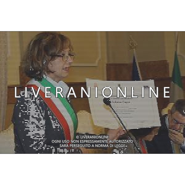 04 12 2018 CONSIGLIO COMUNALE COMMEMORAZIONE DEL CENTENARIO DELLA NASCITA DELL\'ILUSTRE CONCITTADINO ARDUINO CAPRA NELLA FOTO SINDACA MANUELA SANGIORGI FOTO GIANNI SANNA-AG ALDO LIVERANI SAS