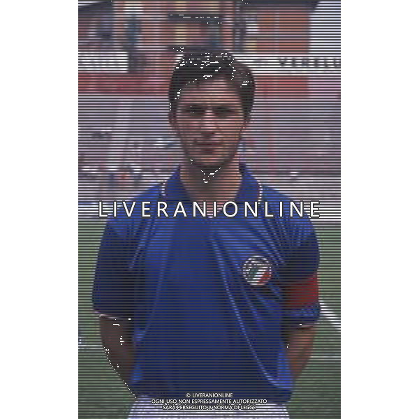 RETROSPETTIVA LORENZO MINOTTI CALCIATORE NELLA FOTO LORENZO MINOTTI CON LA MAGLIA DELLA NAZIONALE ITALIANA AG ALDO LIVERANI SAS