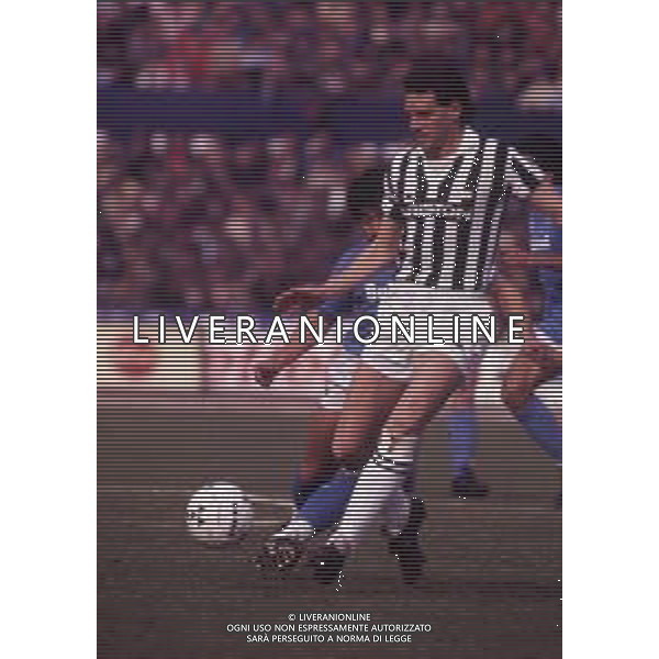 RETROSPETTIVA SERGIO BRIO CALCIATORE NELLA FOTO SERGIO BRIO CON LA MAGLIA DELLA JUVENTUS AG ALDO LIVERANI SAS