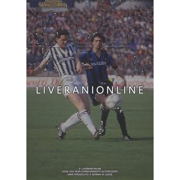 RETROSPETTIVA SERGIO BRIO CALCIATORE NELLA FOTO SERGIO BRIO CON LA MAGLIA DELLA JUVENTUS AG ALDO LIVERANI SAS