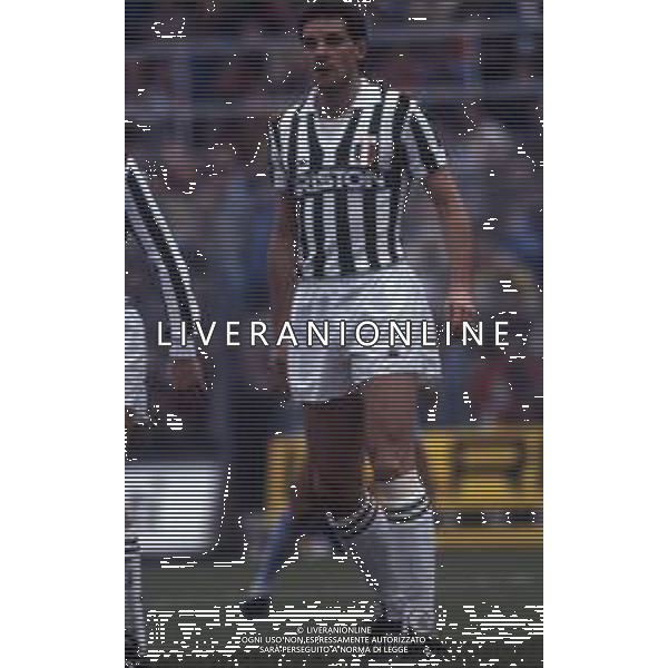 RETROSPETTIVA SERGIO BRIO CALCIATORE NELLA FOTO SERGIO BRIO CON LA MAGLIA DELLA JUVENTUS AG ALDO LIVERANI SAS