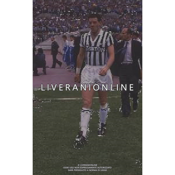 RETROSPETTIVA SERGIO BRIO CALCIATORE NELLA FOTO SERGIO BRIO CON LA MAGLIA DELLA JUVENTUS AG ALDO LIVERANI SAS