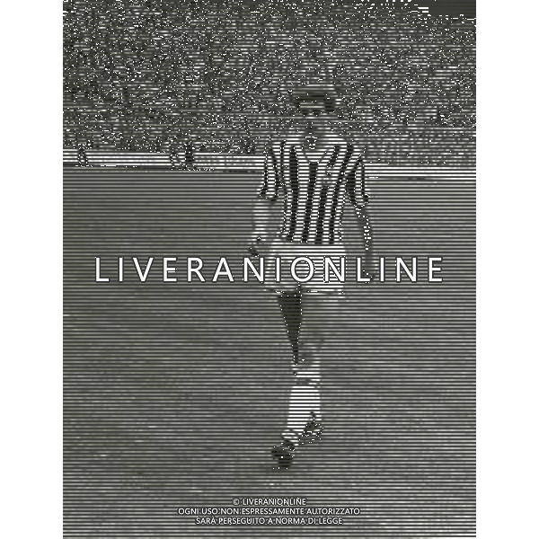 RETROSPETTIVA SERGIO BRIO CALCIATORE NELLA FOTO SERGIO BRIO CON LA MAGLIA DELLA JUVENTUS AG ALDO LIVERANI SAS