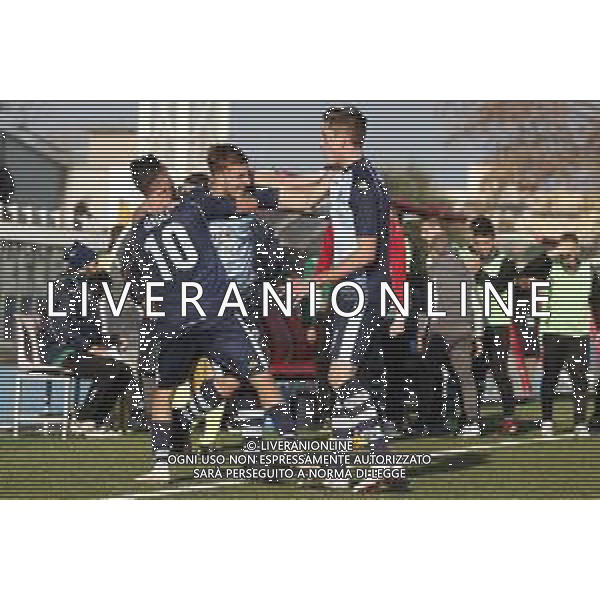 Rimini - Albinoleffe Campionato di calcio serie C girone B 08/12/2018 nella foto: esultanza albinoleffe ©Claudio Zamagni/Agenzia Aldo Liverani