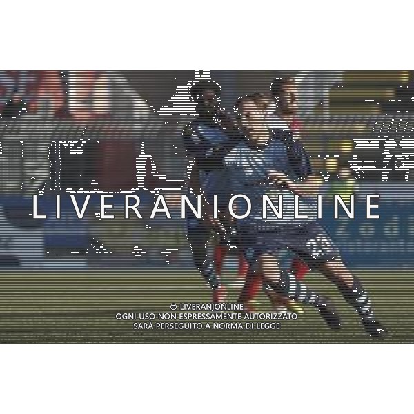 Rimini - Albinoleffe Campionato di calcio serie C girone B 08/12/2018 nella foto: esultanza Sibilli Giuseppe (Albinoleffe) ©Claudio Zamagni/Agenzia Aldo Liverani
