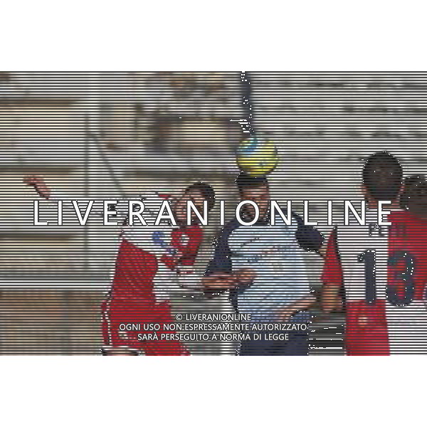 Rimini - Albinoleffe Campionato di calcio serie C girone B 08/12/2018 nella foto: Gelli Francesco (Albinoleffe) Arlotti Scott (Rimini fc) ©Claudio Zamagni/Agenzia Aldo Liverani