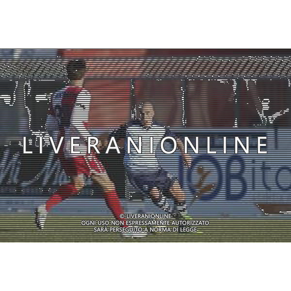 Rimini - Albinoleffe Campionato di calcio serie C girone B 08/12/2018 nella foto: Agnello Francesco (Albinoleffe) Montanari Andrea (Rimini fc) ©Claudio Zamagni/Agenzia Aldo Liverani
