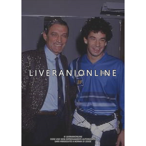 GIANLUCA VIALLI , calciatore italiano - RETROSPETTIVA nella foto con la maglia della nazionale nel 1987/1988 con Gigi Riva ©ARCHIVIO / AGENZIA ALDO LIVERANI SAS