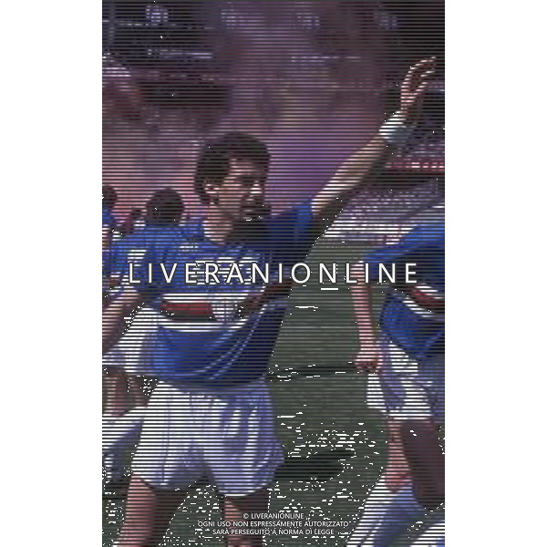 GIANLUCA VIALLI , calciatore italiano - RETROSPETTIVA nella foto con la maglia della Sampdoria nel 1990/1991 in Torino - Sampdoria ©ARCHIVIO / AGENZIA ALDO LIVERANI SAS
