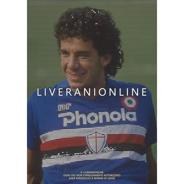 GIANLUCA VIALLI , calciatore italiano - RETROSPETTIVA nella foto con la maglia della Sampdoria nel 1985/1986 ©ARCHIVIO / AGENZIA ALDO LIVERANI SAS