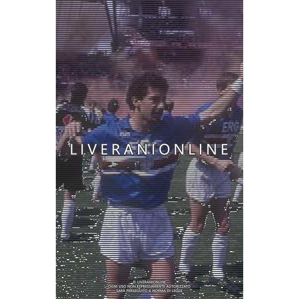 GIANLUCA VIALLI , calciatore italiano - RETROSPETTIVA nella foto con la maglia della Sampdoria nel 1990/1991 in Torino - Sampdoria ©ARCHIVIO / AGENZIA ALDO LIVERANI SAS