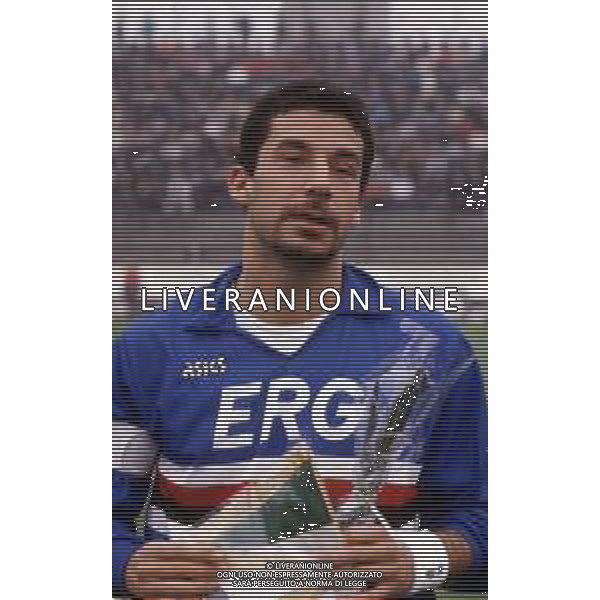 GIANLUCA VIALLI , calciatore italiano - RETROSPETTIVA nella foto con la maglia della Sampdoria nel 1990/1991 ©ARCHIVIO / AGENZIA ALDO LIVERANI SAS