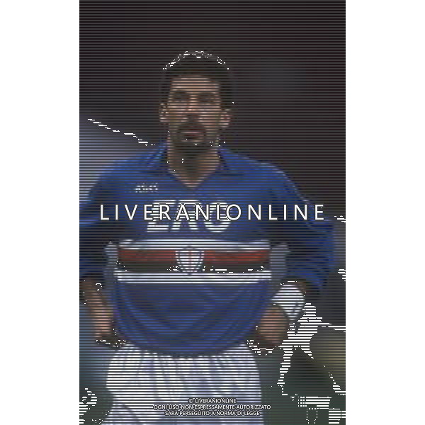 GIANLUCA VIALLI , calciatore italiano - RETROSPETTIVA nella foto con la maglia della Sampdoria nel 1990/1991 ©ARCHIVIO / AGENZIA ALDO LIVERANI SAS