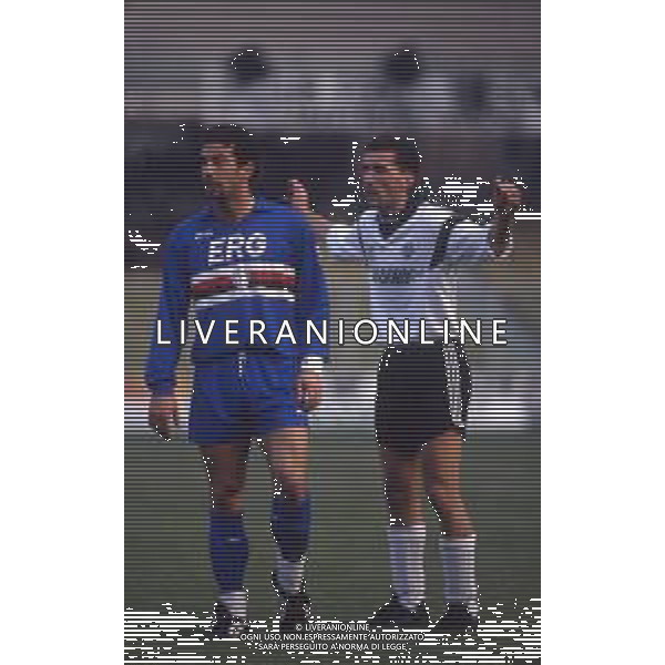 GIANLUCA VIALLI , calciatore italiano - RETROSPETTIVA nella foto con la maglia della Sampdoria nel 1991/1992 ©ARCHIVIO / AGENZIA ALDO LIVERANI SAS