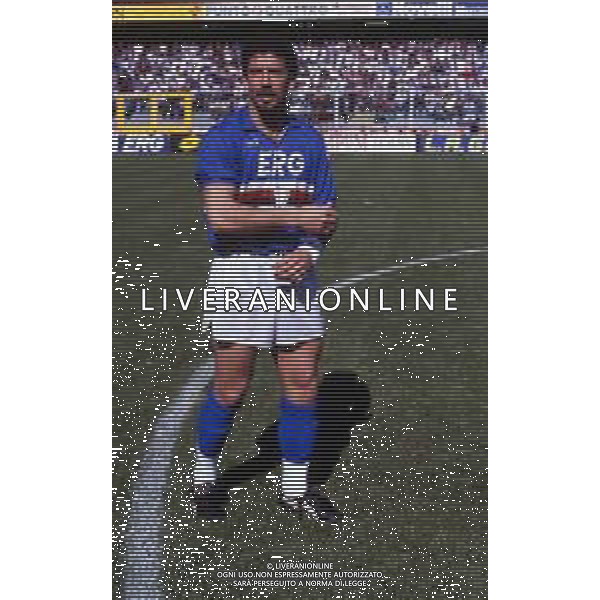 GIANLUCA VIALLI , calciatore italiano - RETROSPETTIVA nella foto con la maglia della Sampdoria nel 1990/1991 ©ARCHIVIO / AGENZIA ALDO LIVERANI SAS