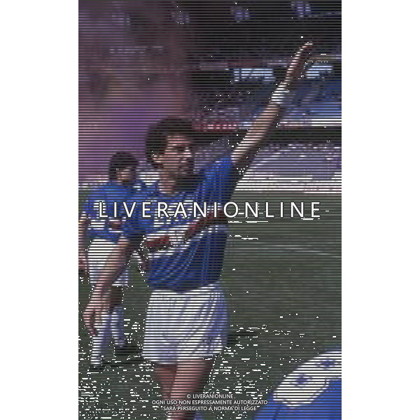 GIANLUCA VIALLI , calciatore italiano - RETROSPETTIVA nella foto con la maglia della Sampdoria nel 1990/1991 in Torino - Sampdoria ©ARCHIVIO / AGENZIA ALDO LIVERANI SAS