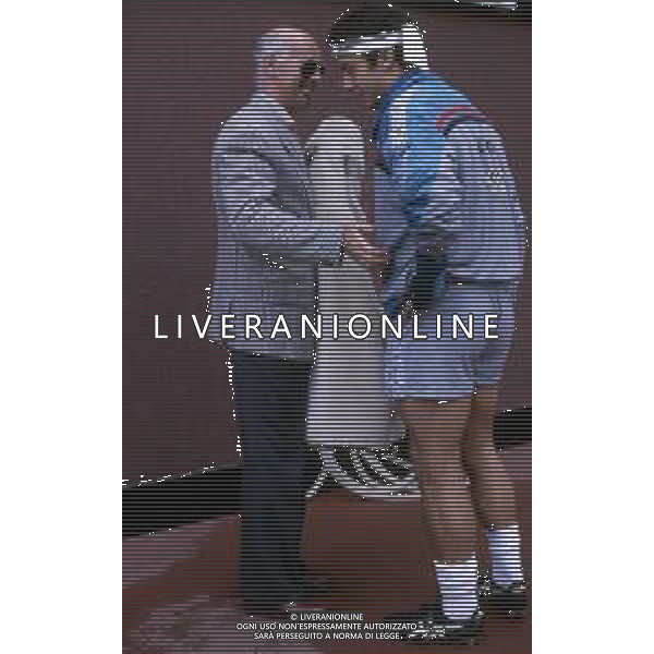 GIANLUCA VIALLI , calciatore italiano - RETROSPETTIVA nella foto con la maglia della Sampdoria nel 1991/1992 con arrigo sacchi ©ARCHIVIO / AGENZIA ALDO LIVERANI SAS