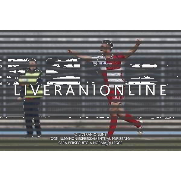 Rimini - Albinoleffe Campionato di calcio serie C girone B 08/12/2018 nella foto: esultanza dopo il gol di Ferrani Manuel ©Claudio Zamagni/Agenzia Aldo Liverani / AGENZIA ALDO LIVERANI SAS