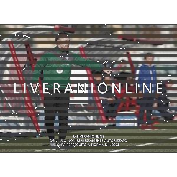 Rimini - Albinoleffe Campionato di calcio serie C girone B 08/12/2018 nella foto: Allenatore Marcolini Michele (Albinoleffe) ©Claudio Zamagni/Agenzia Aldo Liverani